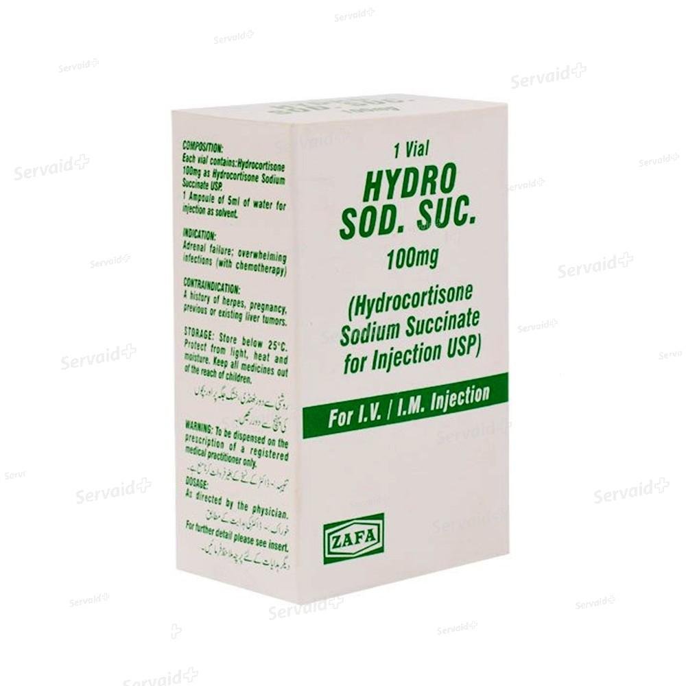 Hydro Sod Suc 100mg Inj