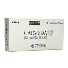 Carveda 25mg Tab
